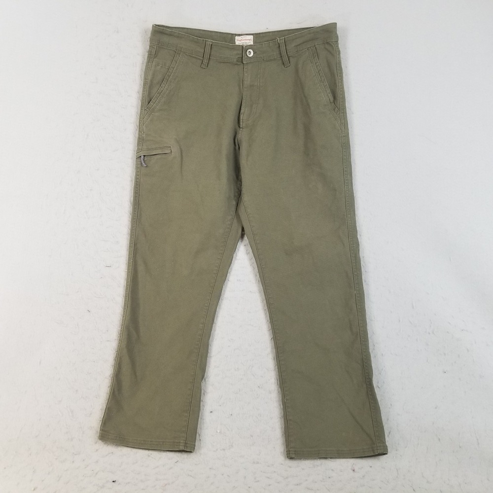 Weatherproof Pants Mens 34x30 Green Vintage Relaxed Fit Canvas Utility 1521740